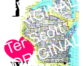 I Heart Wisconsin - Etsy