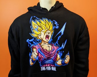 Goku déchiré design-dragonball z inspiré-kids hoodie Goku déchiré design-dragonball z inspiré-kids hoodie
