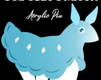 Sea Slug Dragon Acrylic Pin