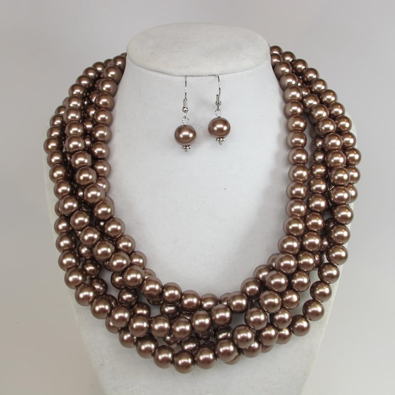 Antique Rings & Pearls Statement Necklace main image 0