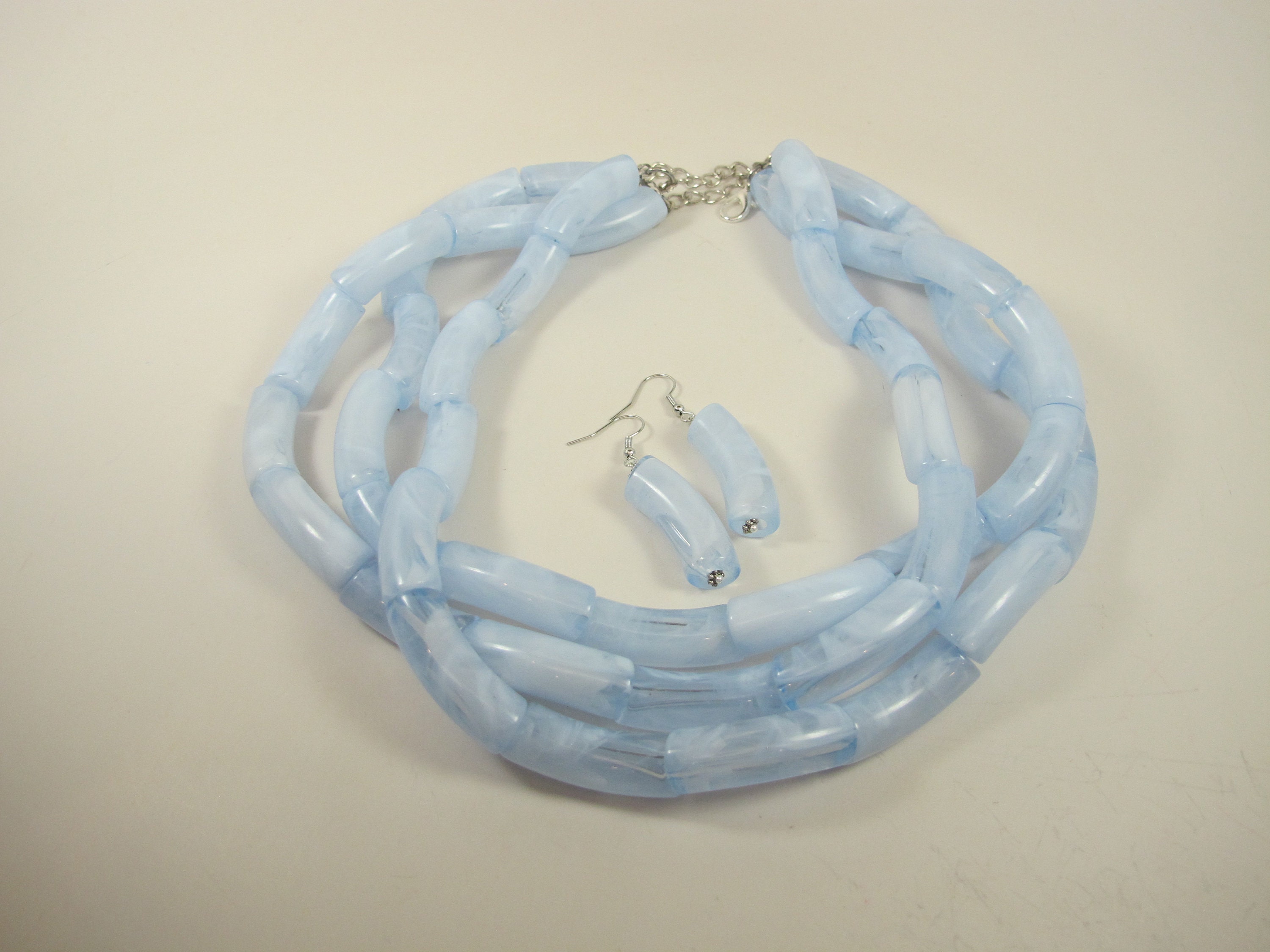 Collana Turchese Bocar Per Donna - Strati Con Perline, Lunghezza Regolabile, Senza Nichel, Blu - Foto 2