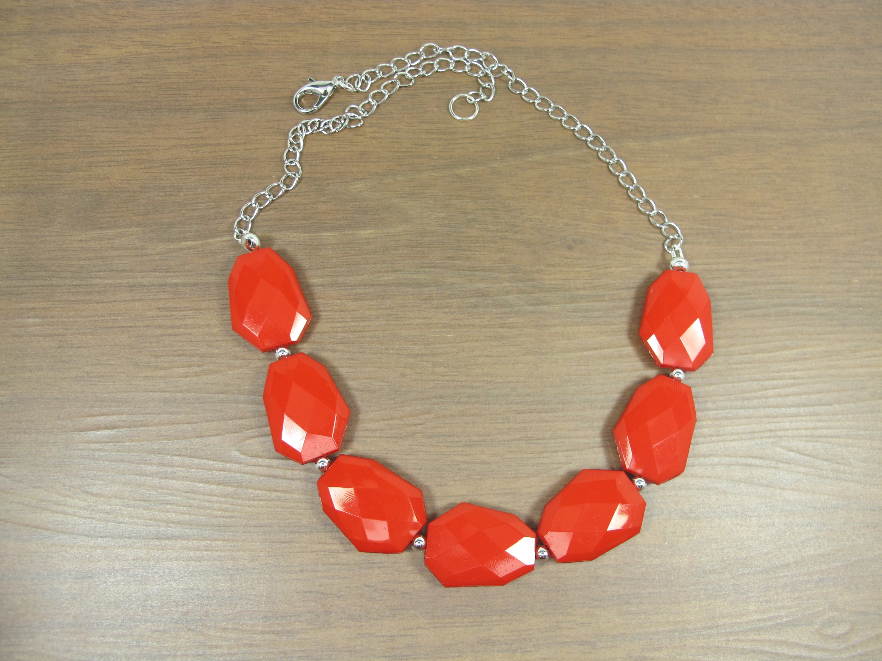 Red statement jewelry clearance