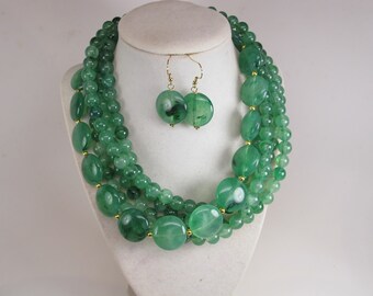 【TATIANA】Apink銀紙着用★Green Mix Coin Beads Necklace il_340x270.5619683493_icli.jpg