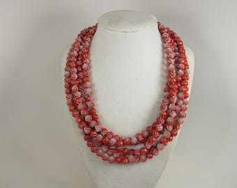Collana Perlina Ovale Rubino Rosso 673 Carati - Gioiello Minerale Naturale