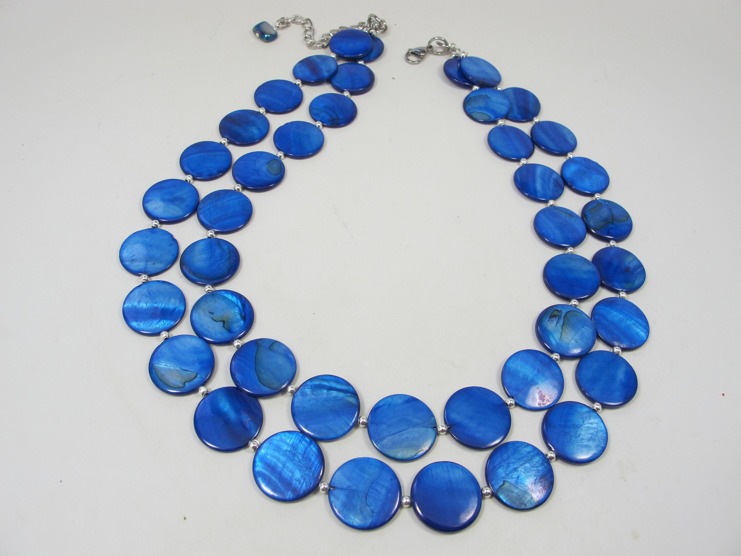 Navy blue statement necklaces sale
