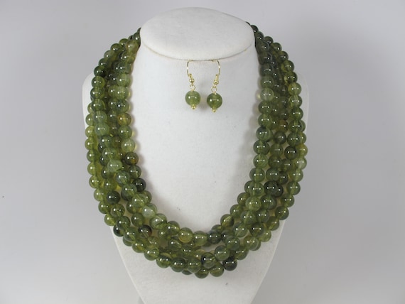 【TATIANA】Apink銀紙着用★Green Mix Coin Beads Necklace il_fullxfull.637233520_6l68.jpg