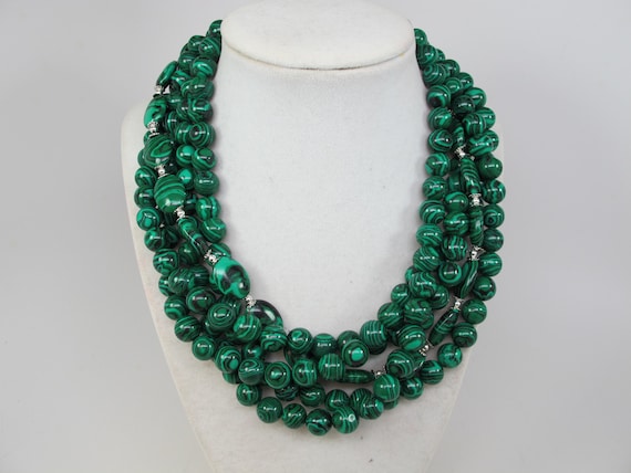 Chunky 2024 green necklace