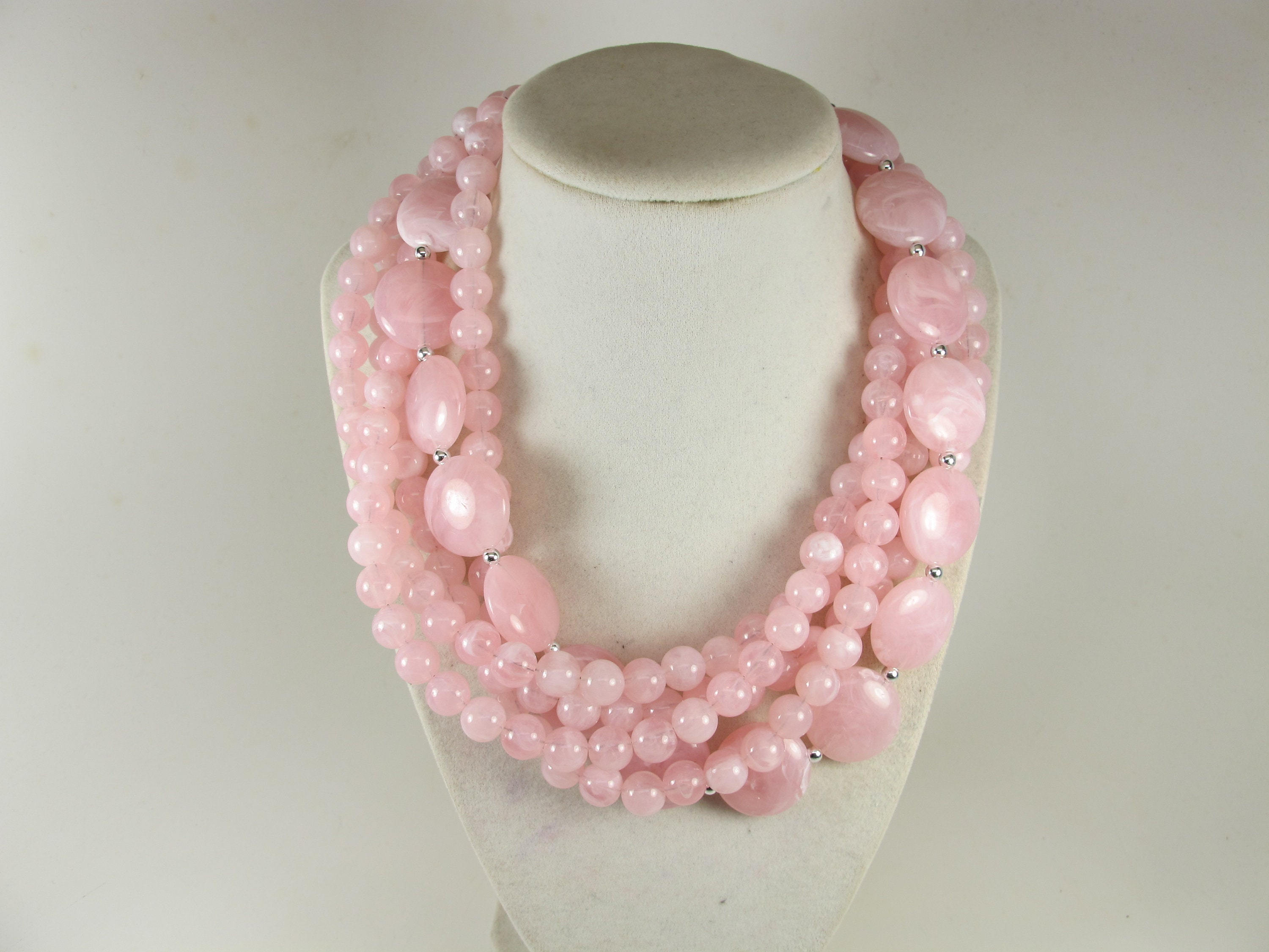 ★LECYTO★ Heartline Stone Beads NecklacePink il_fullxfull.6275507312_1u6i.jpg