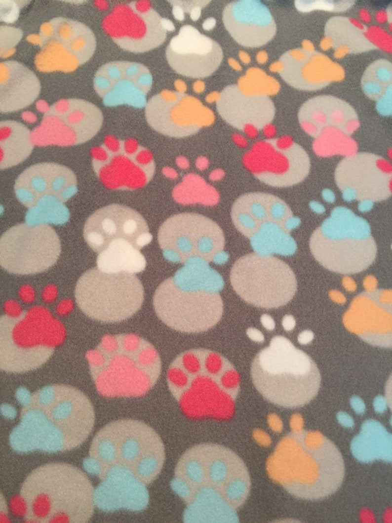 Dog Paws Dog BlanketFleece blanketPawprintsSmall blanketLarge blanket