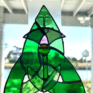 Scottish Thistle stained glass