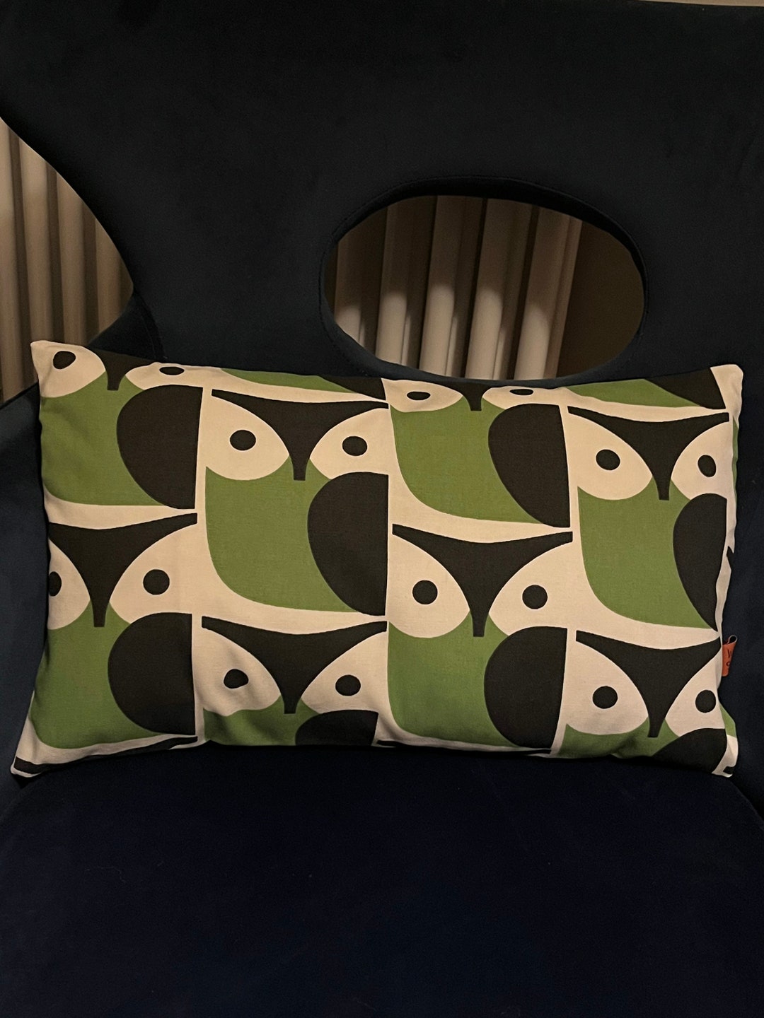 Orla Kiely Owl Fabric Cushion Etsy UK