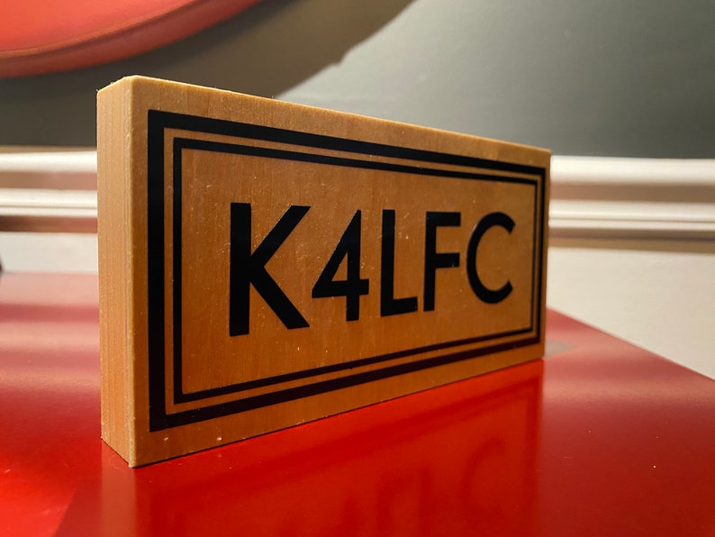 Ham Radio Custom Call Sign Plaque Etsy