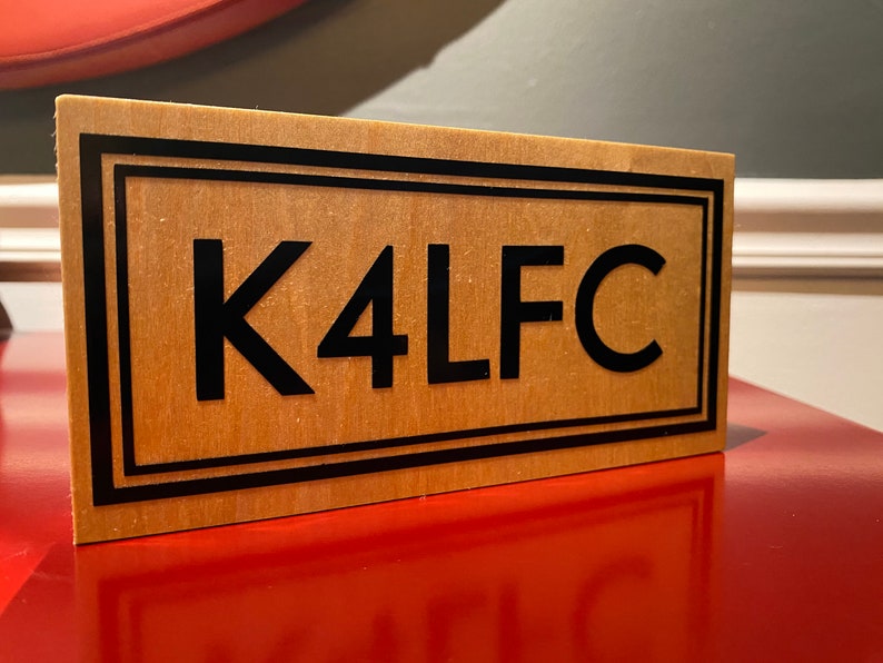 Ham Radio Custom Call Sign Plaque - Etsy