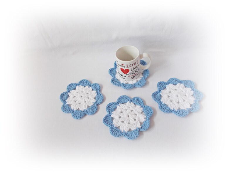 Crochet coaster home decor
