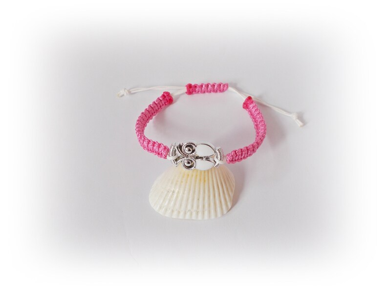 Kids jewelry pink Girl/'s bracelet child/'s jewerly Owl girl/'s bracelet Toddler Owl bracelet