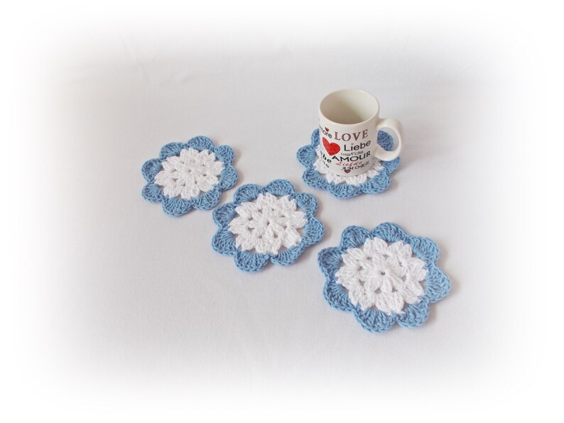 Crochet coaster home decor