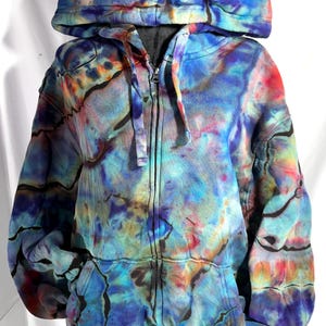 Tie Dye Zip Hoodie - Etsy