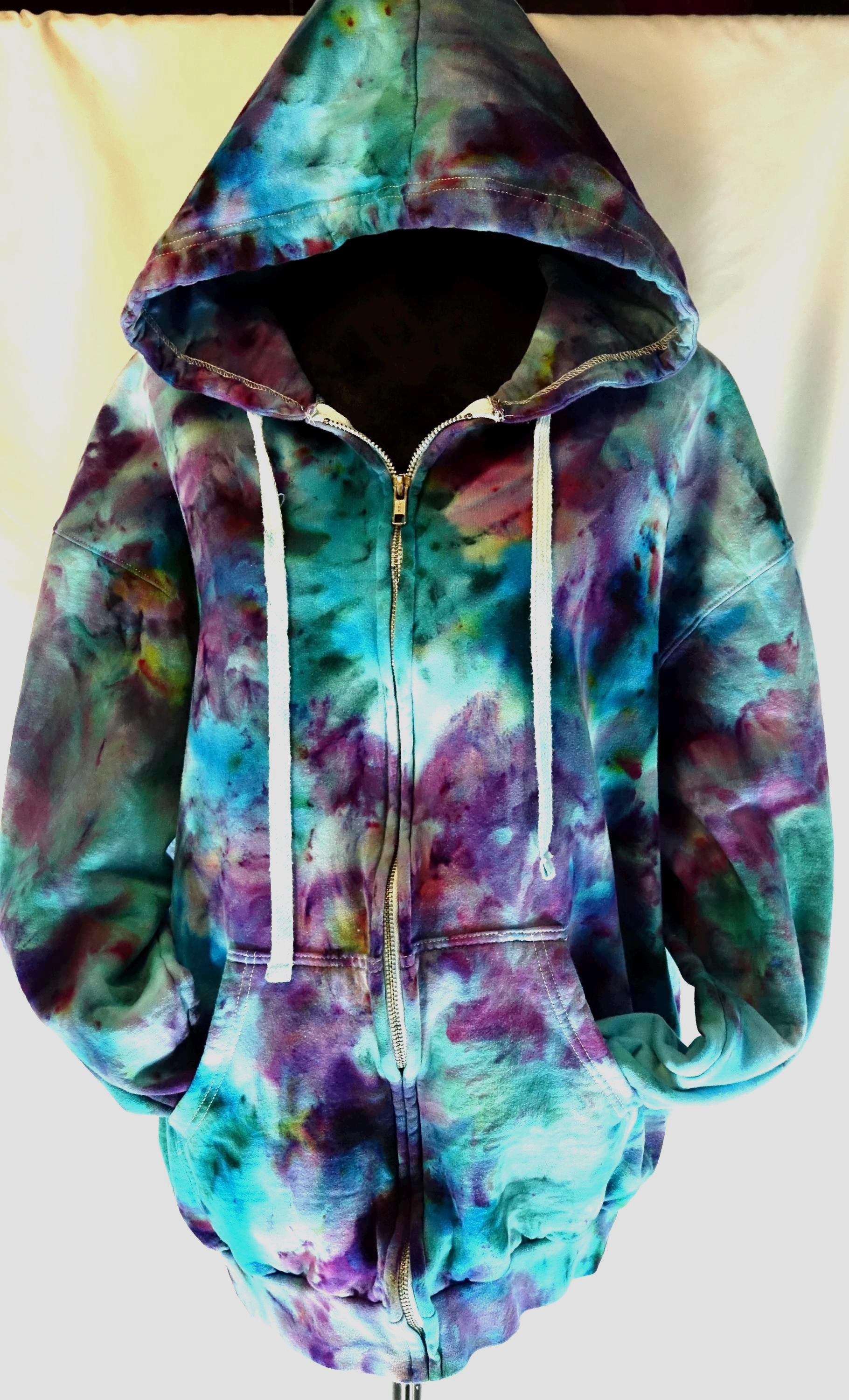 Tie Dye Hoodie Zip - Etsy