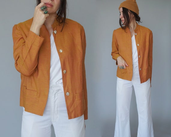 1950s 60s Bill Atkinson Linen Jacket | small