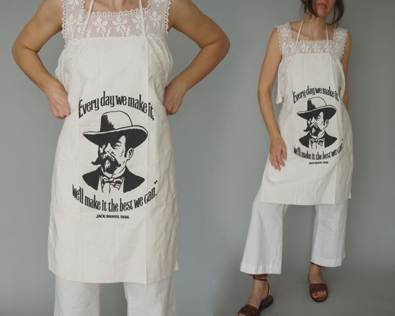 1970s Jack Daniels Apron | Bartender Apron, Grilli