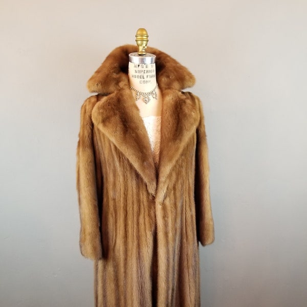 Vintage Beautiful Mink Fur Coat Stroller Length * The Minerva Collection by Evans
