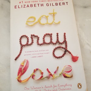 Eat Pray Love by Elizabeth Gilbert Soft Cover Book image 1