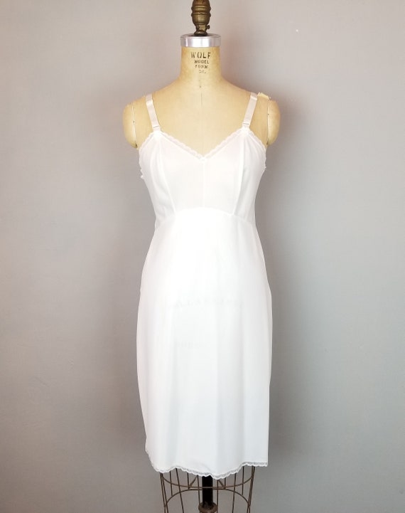 simple white slip dress