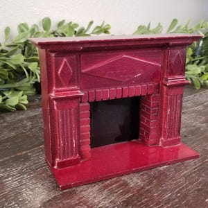 ミニチュアドールハウス 1:12 スケール 装飾木製暖炉マントル