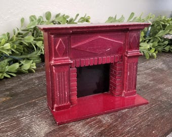 Cheminée Miniature 1:12 En Bois Pour Maison De Poupée – Accessoire De Décoration DIY, Modèle De Cheminée 6,6 Cm