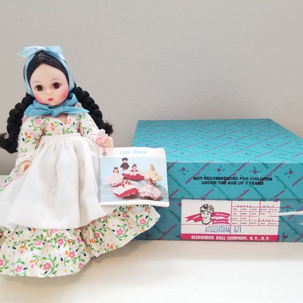 Madame Alexander Vintage International 8" Doll Argentina # 571  * New in Box