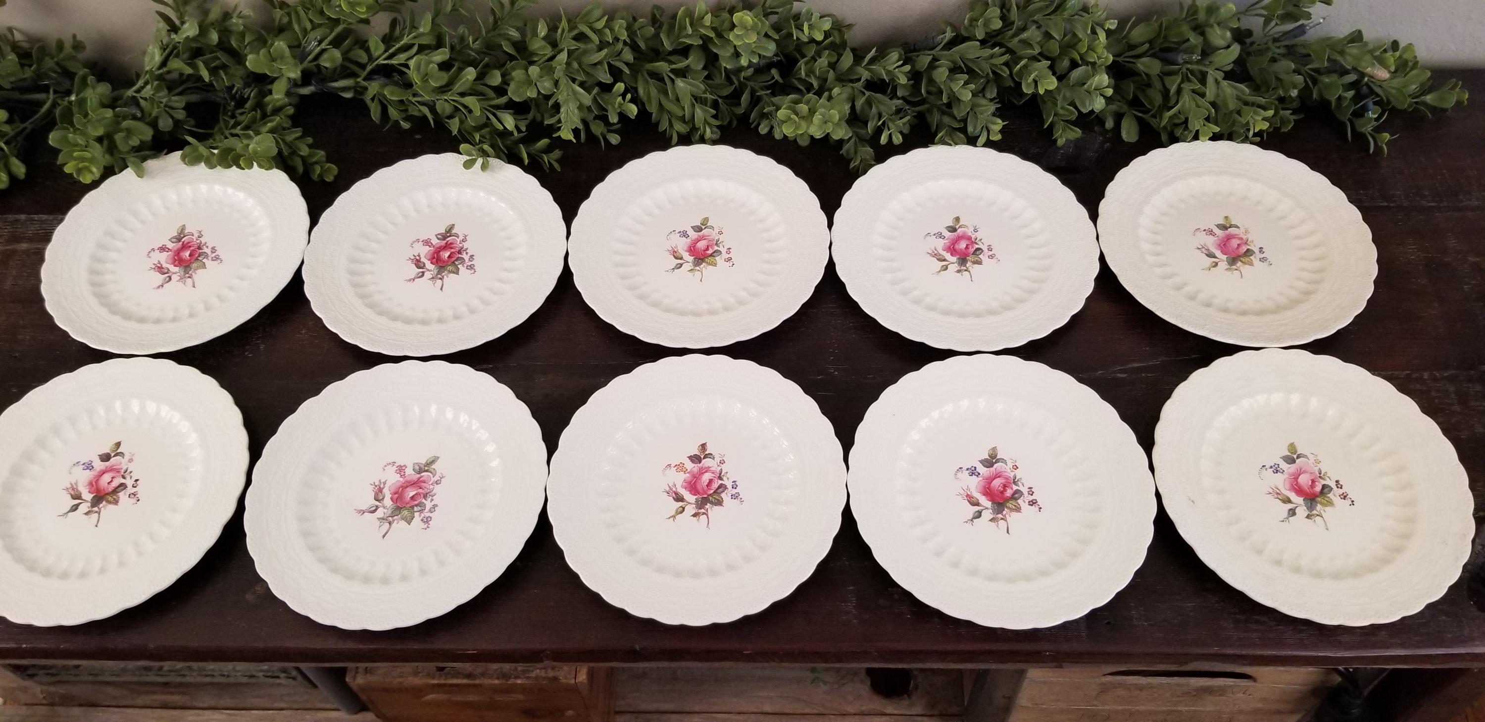 Antique Spode Copeland Jewel Billingsley Rose English Pink Rose 73