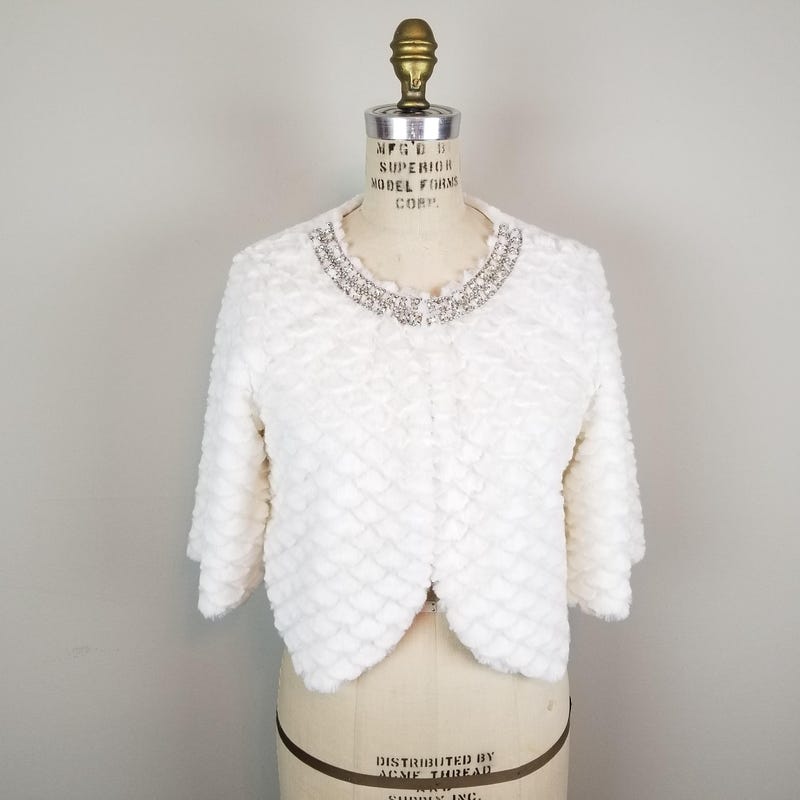 Dianita Faux Fur Jacket White main image 1