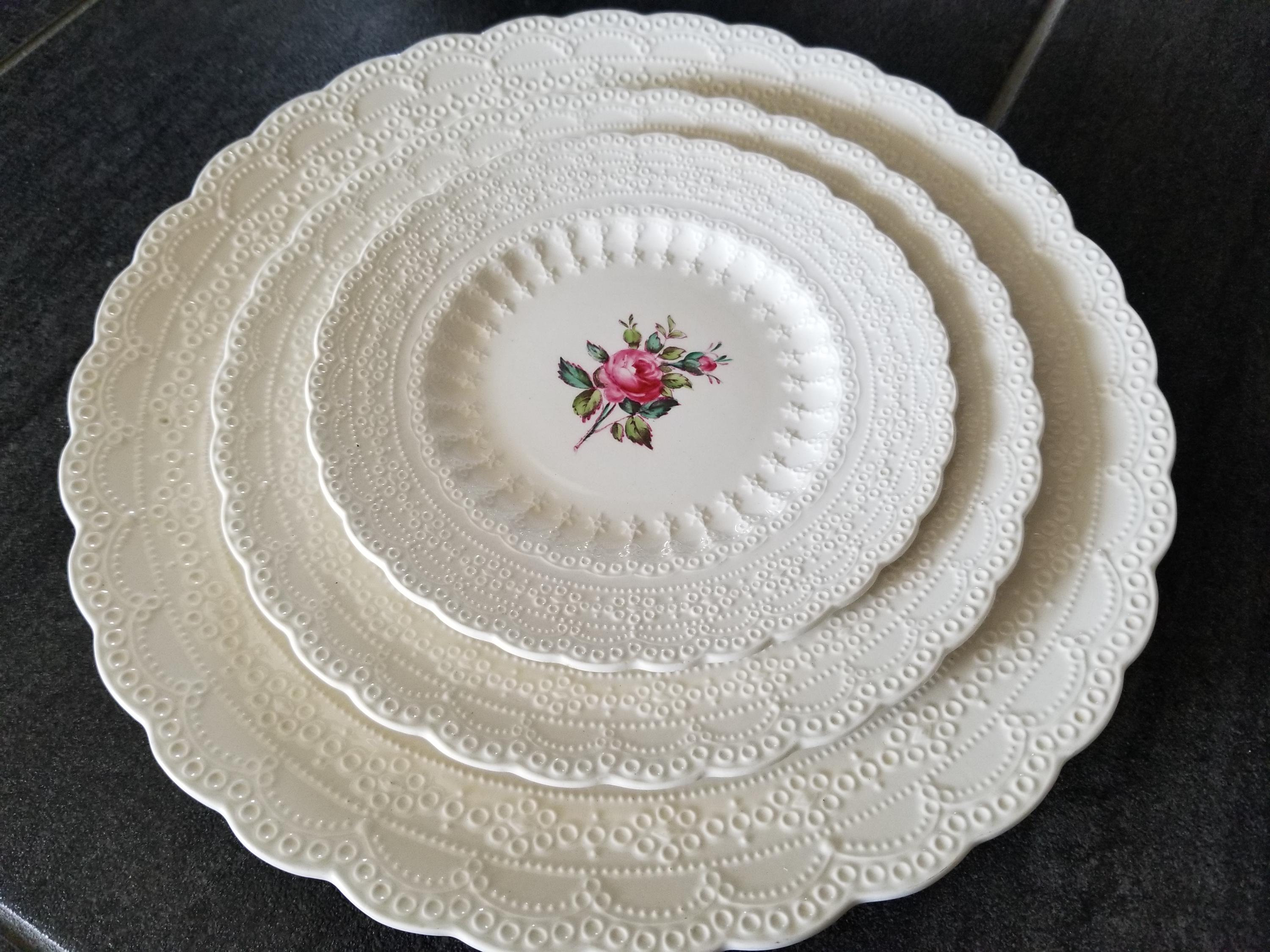 Antique Spode Copeland Jewel Billingsley Rose English Pink Rose 73