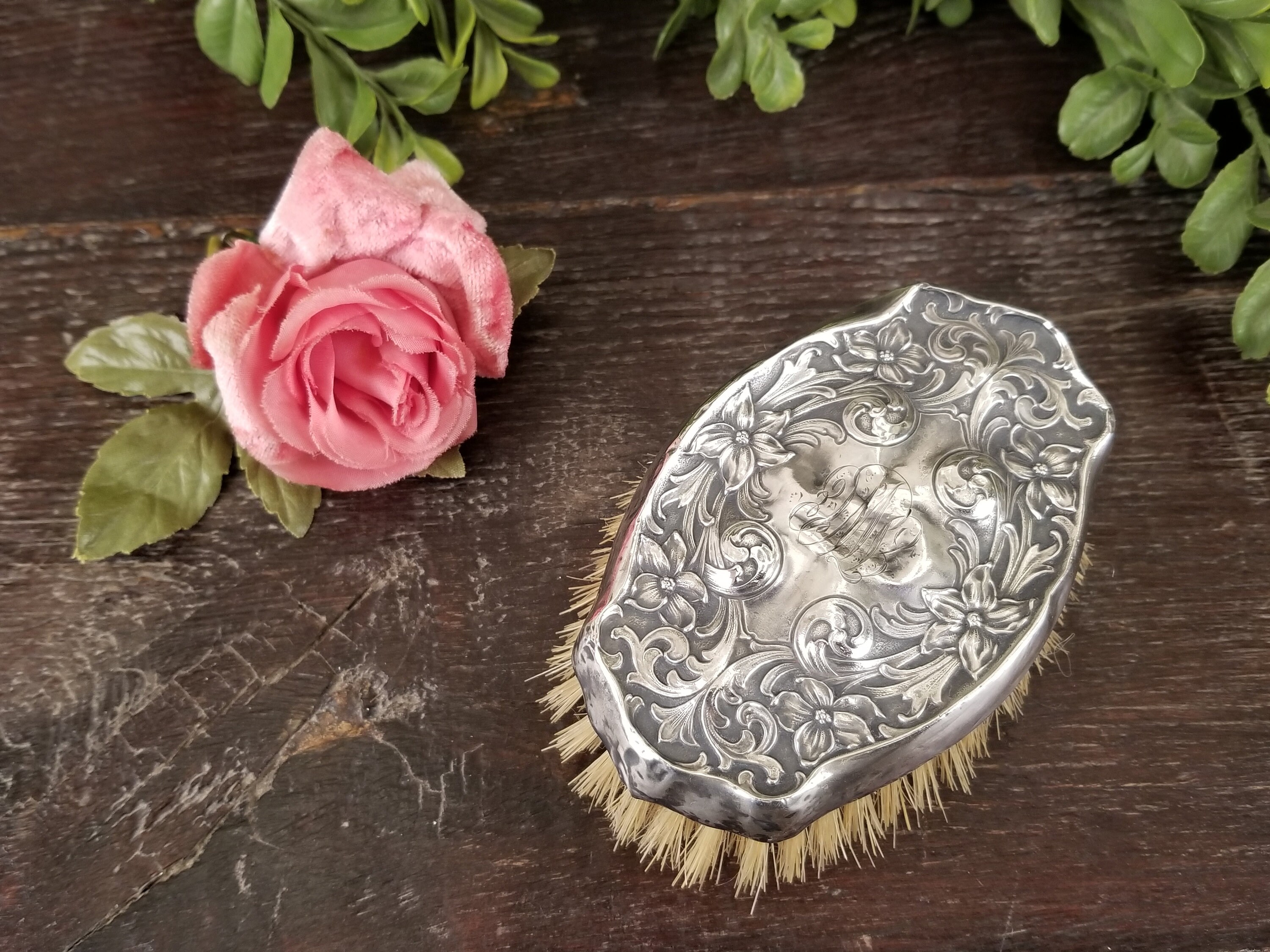 Antique Hair Brush Rose - Etsy
