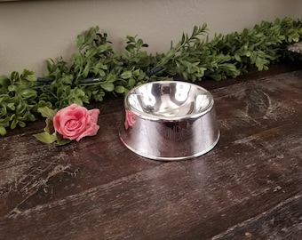Vintage FB Rogers Silverplate Dog Dish Bowl Reserve Winner Dog Trophy