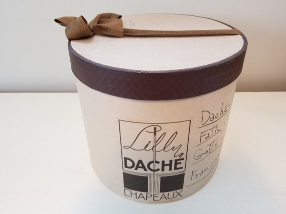 Vintage Lilly Dache Large Oval Hat Box * Very Rar… - image 3