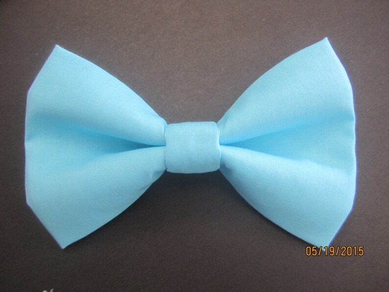 Baby blue bow tie Men's light blue bow tie boy blue bow Etsy