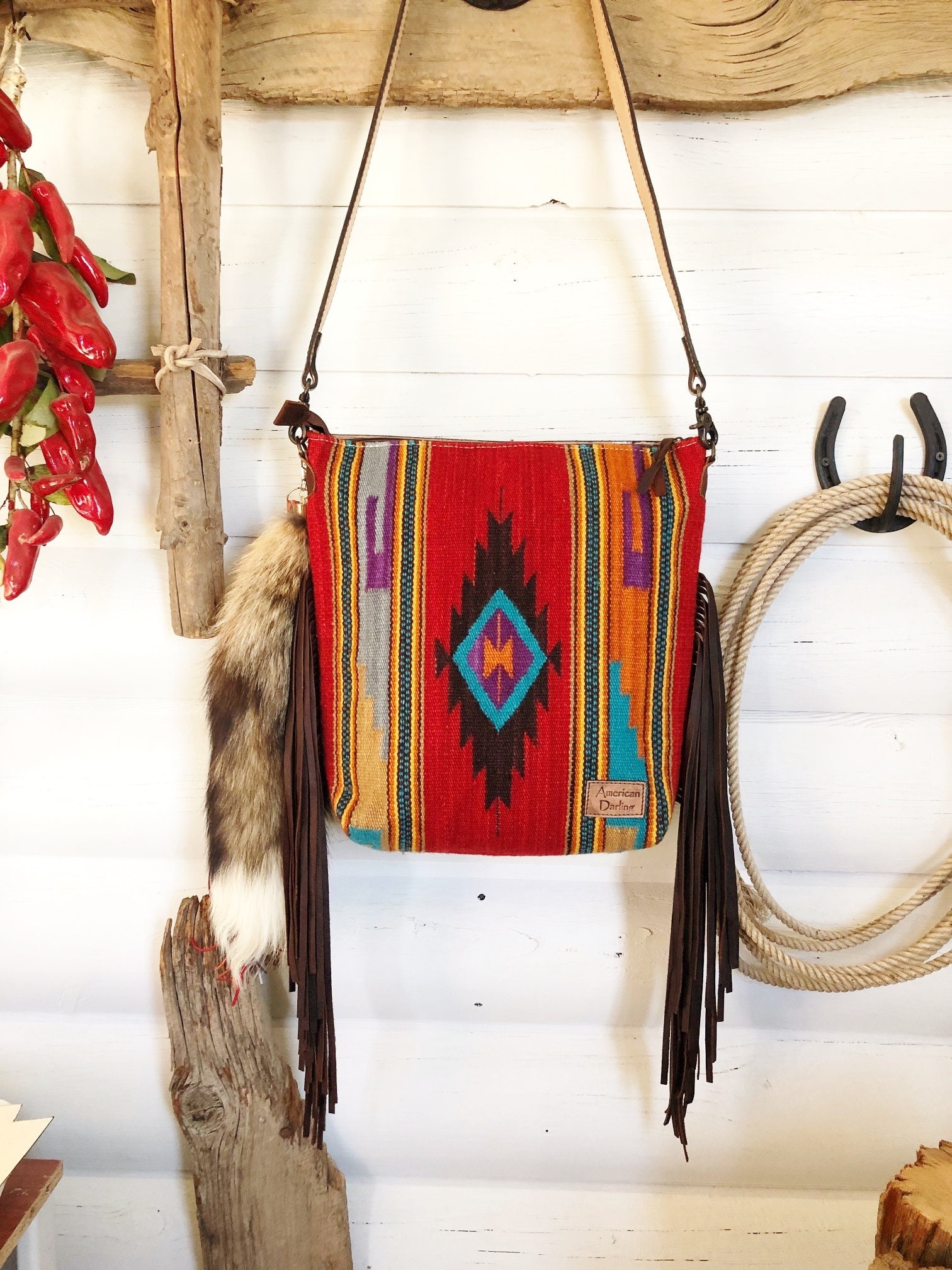 Saddle Blanket Tote Purse Bag The Mescalero Etsy