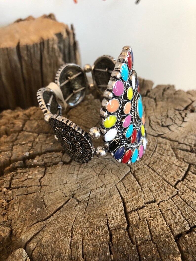 2 PC Multi-color Stone Aztec Feather Cord Necklace Set Western Tribal Fashion