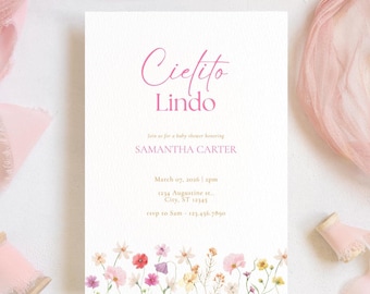 Cielito Lindo Baby Shower Invitation | Colorful Mexican Fiesta Theme (Digital Download)