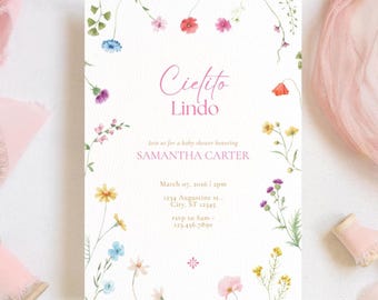Cielito Lindo Baby Shower Invitation | Colorful Mexican Fiesta Theme (Digital Download)