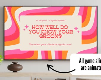Funny Bachelorette Party Game: How Well Do You Know the Groom? (Canva Template Digital Download)