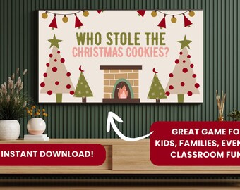 Christmas Mystery Game | Who Stole the Christmas Cookies? | Holiday Escape Room Family Kids Party Activity