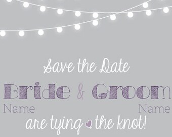 Lumières rougeoyantes Save the Date