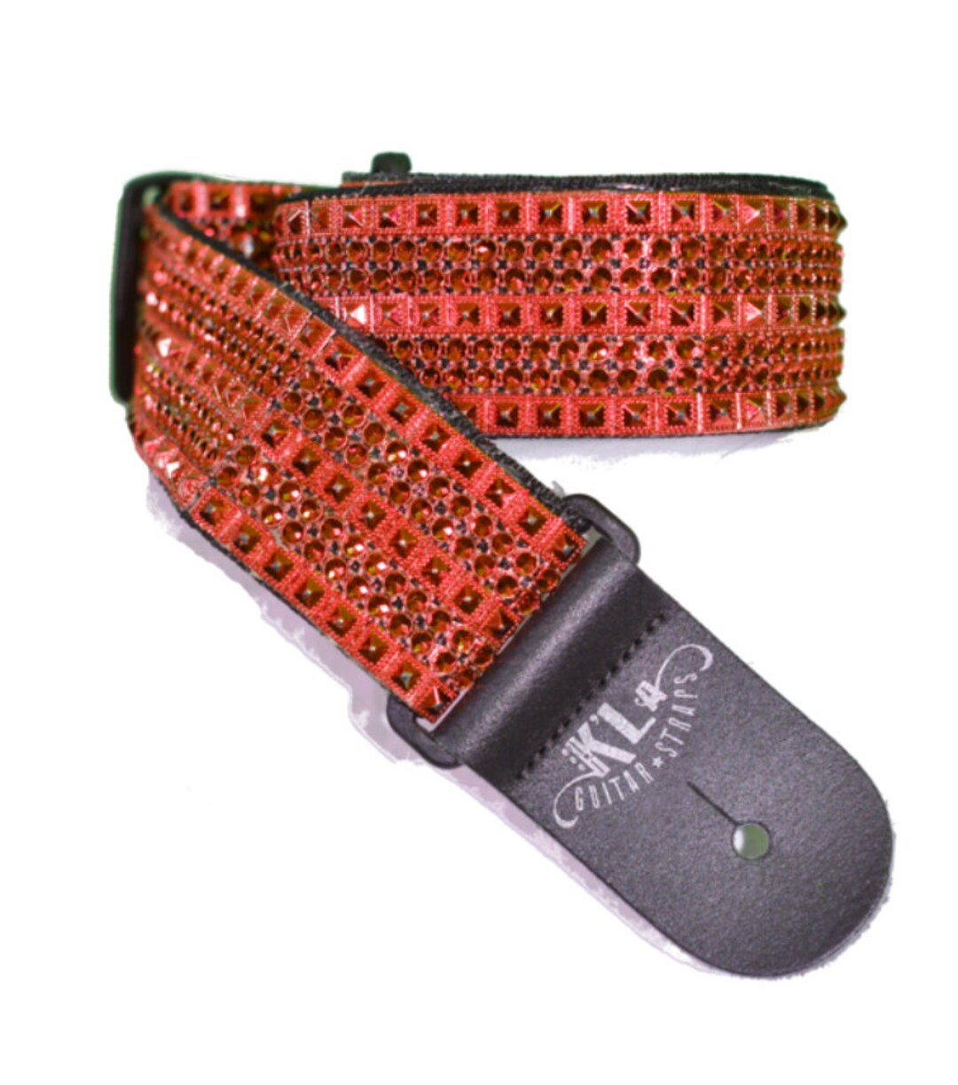 Red Guitar Strap Christmas Guitar Strap Musician Godts Etsy