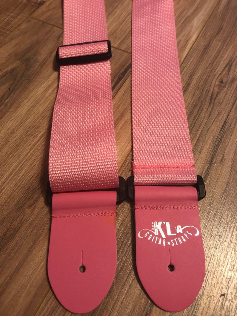 Pink Guitar Strap Girls Guitar Strap Etsy