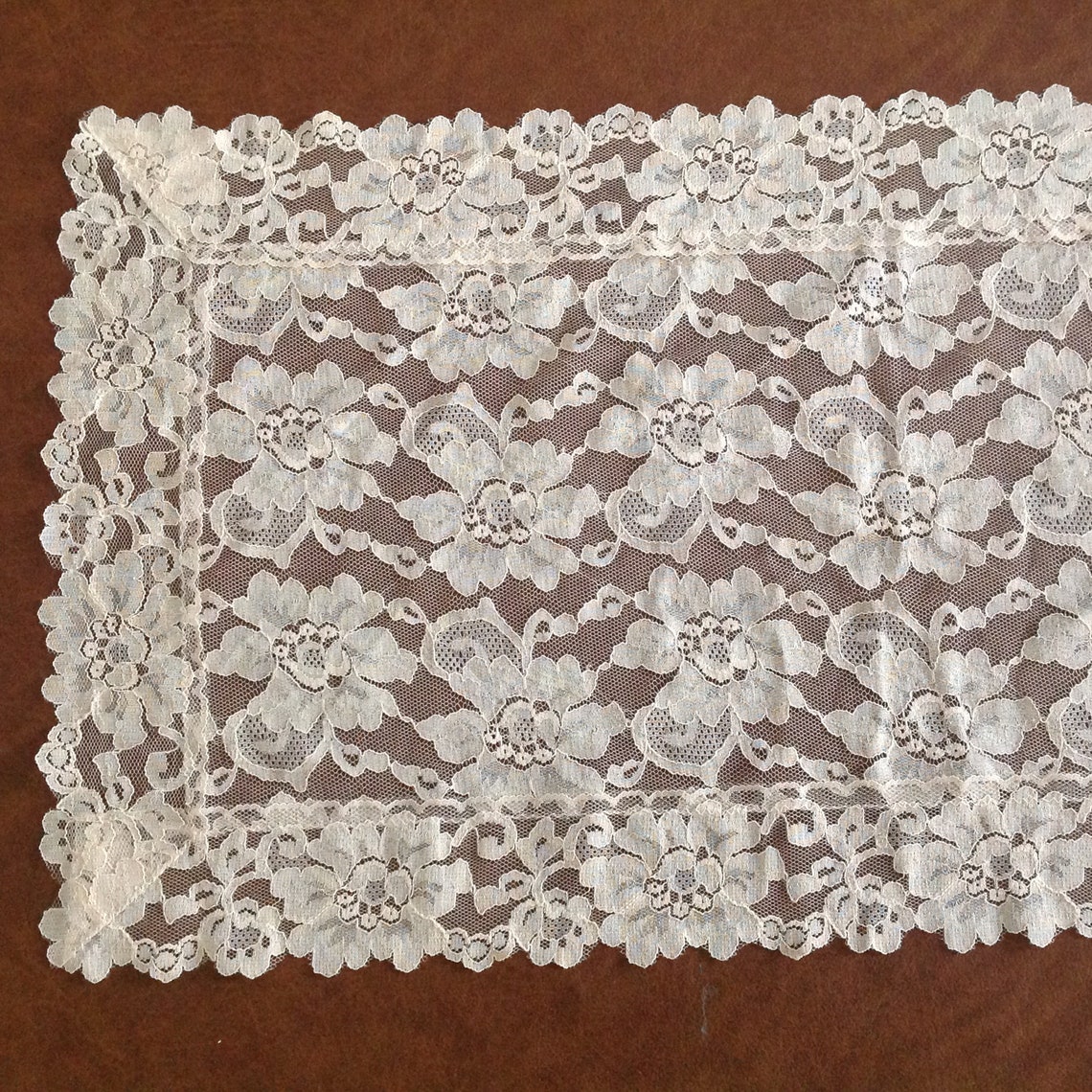Pretty PINK Synthetic Lace Dressing Table Runner or Scarf. 132 Etsy