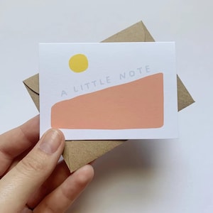 tiny card - a little note - gift card envelope