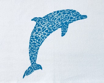 Bottlenose Dolphin Tea Towel