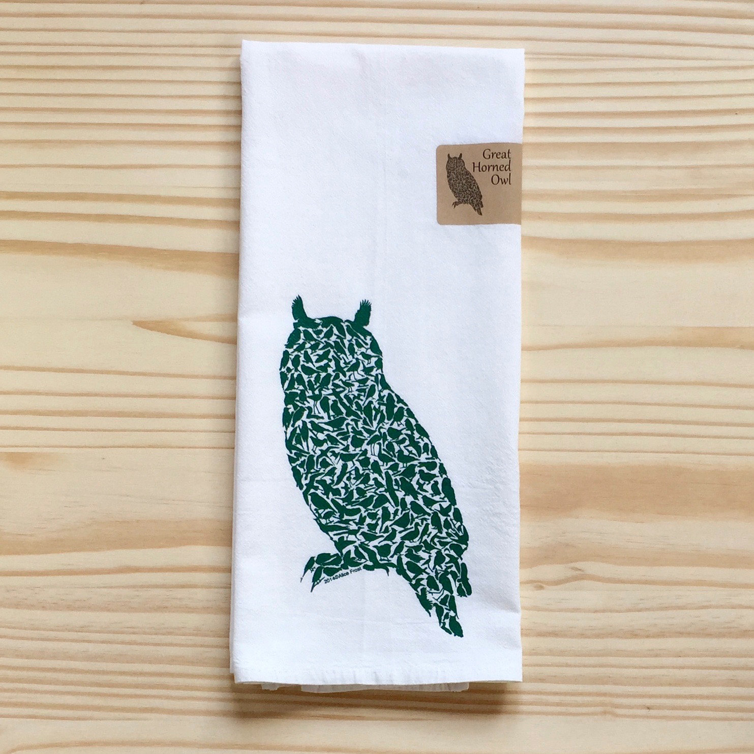 Eule Siebdruck Handtuch Etsy
